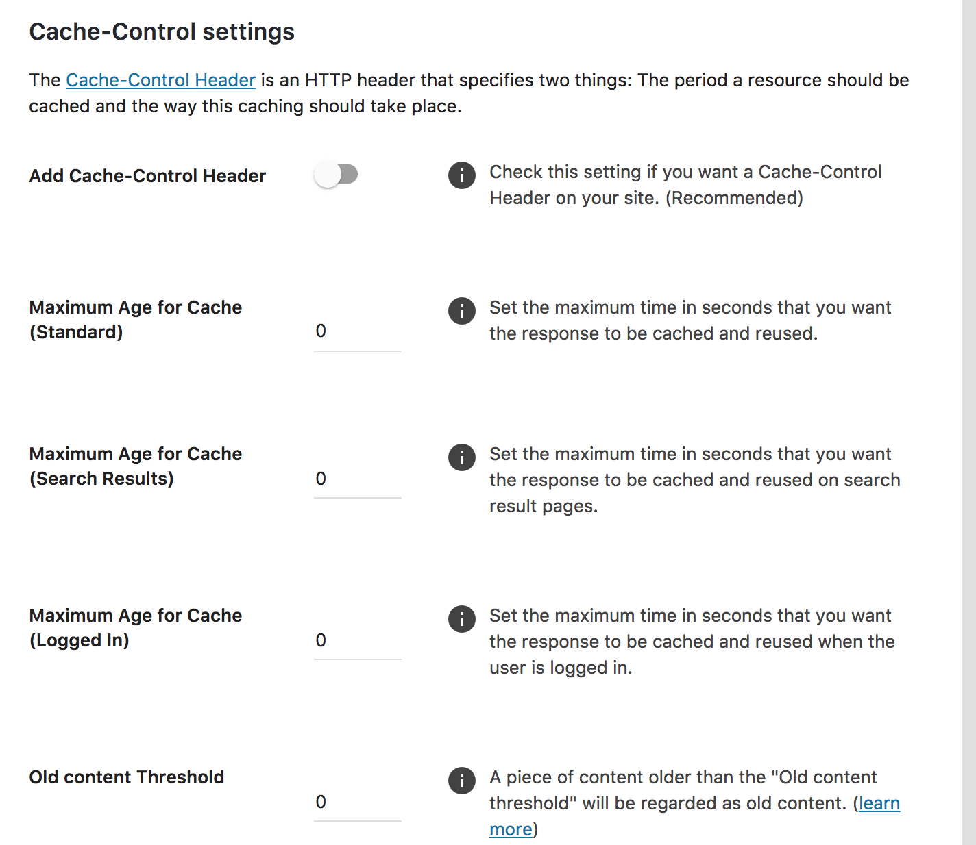 Smart WP 插件设置 Cache-Control 响应头