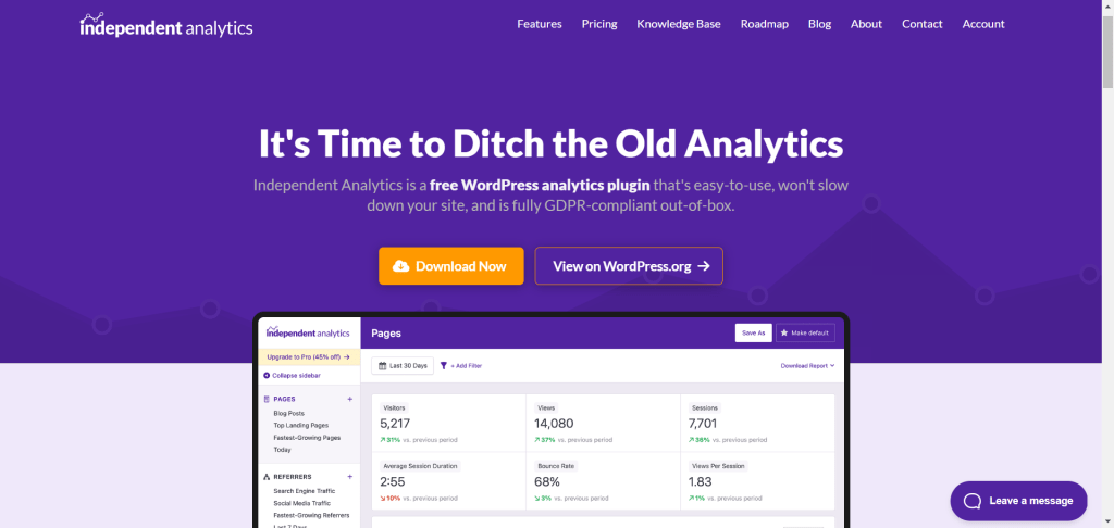 Independent Analytics WordPress 插件 - Jetpack Stats 的最佳替代品