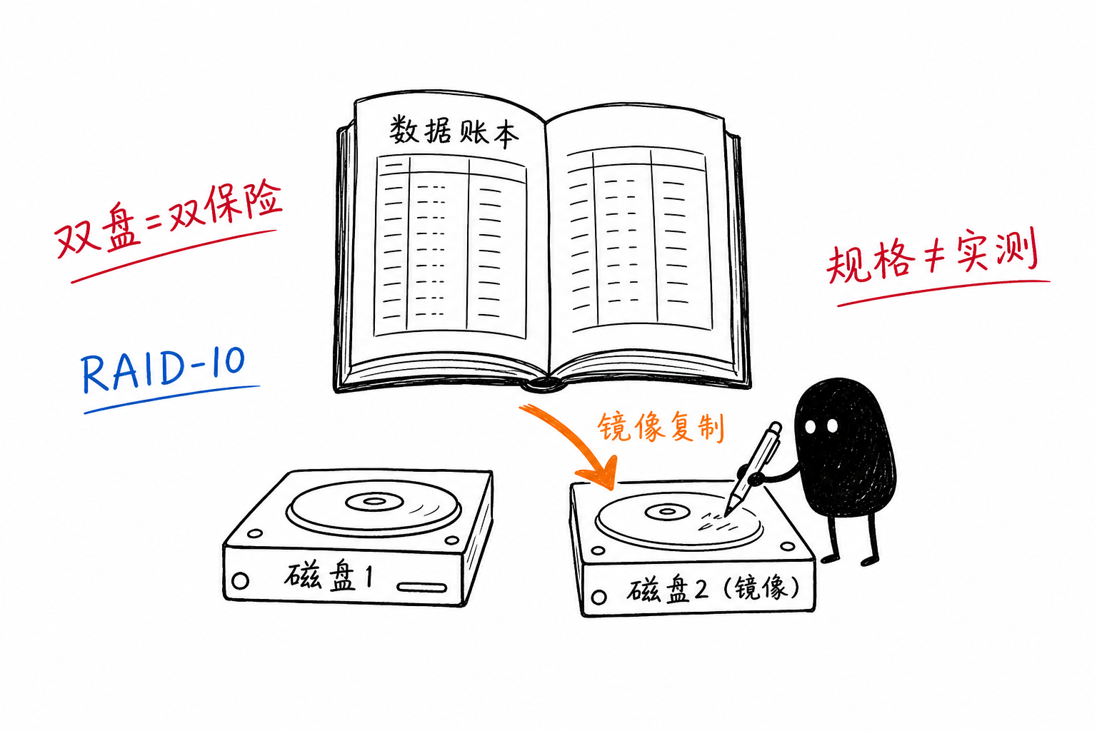 RAID-10＝两份账本