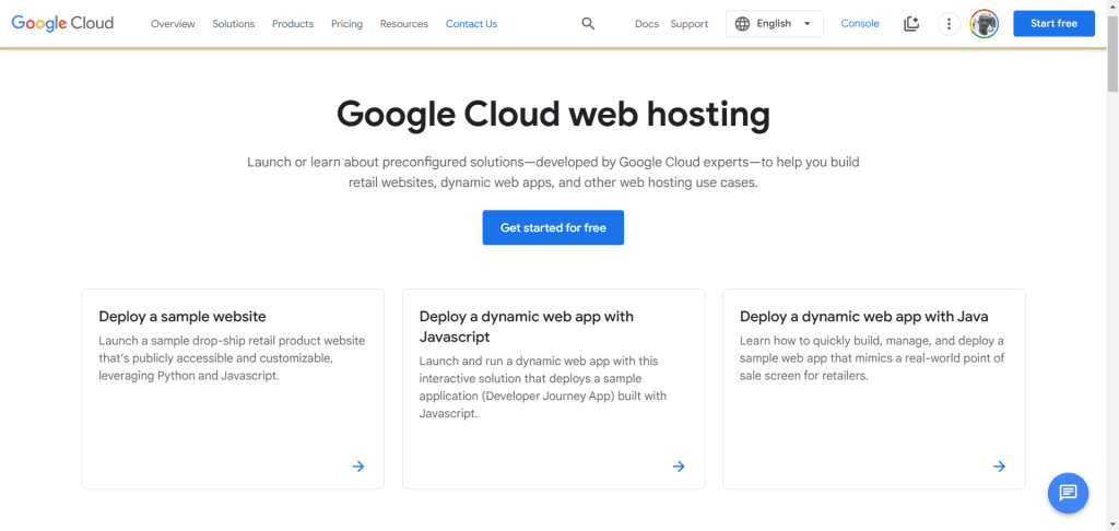 Google Cloud 免费主机套餐