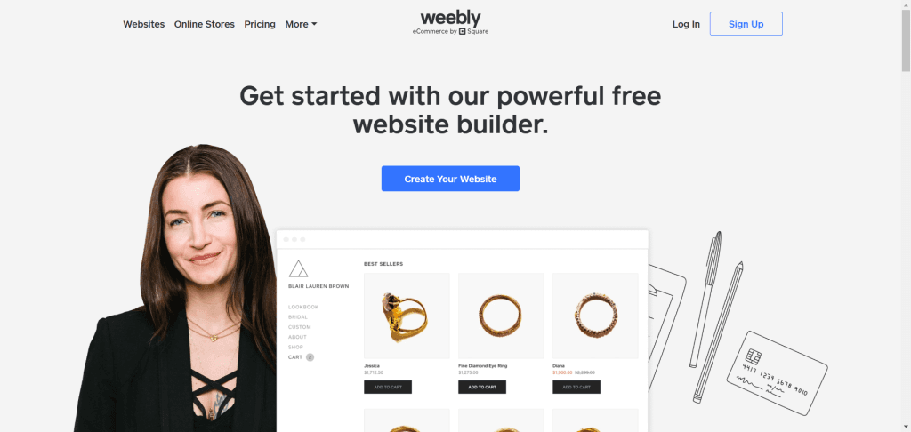 Weebly 首页