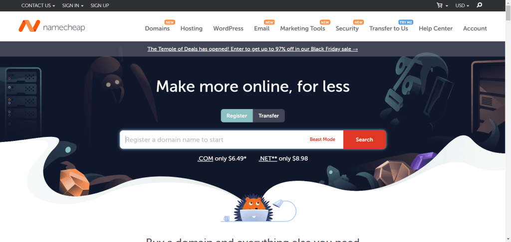 Namecheap 网站主机