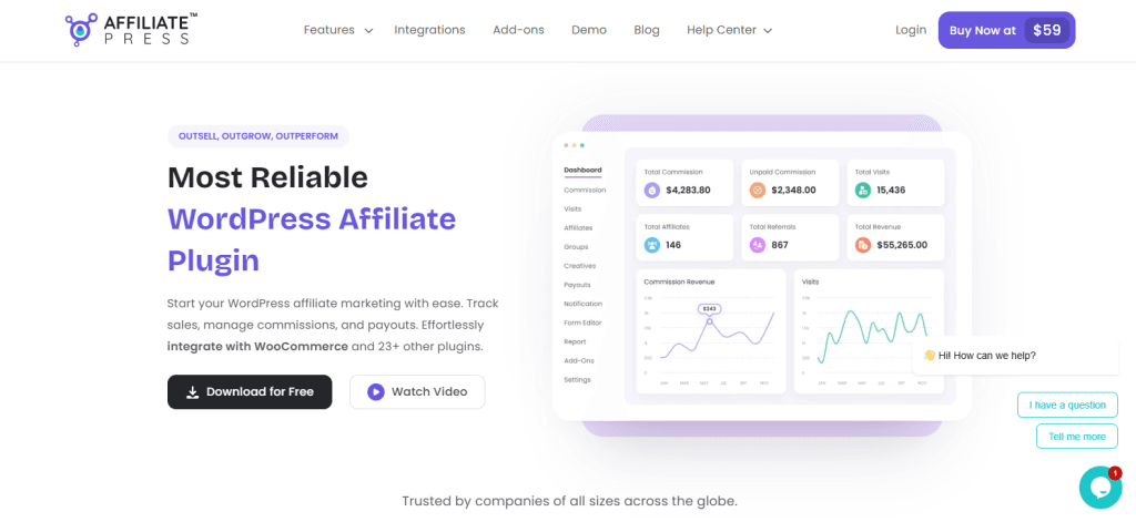 AffiliatePress 插件首页