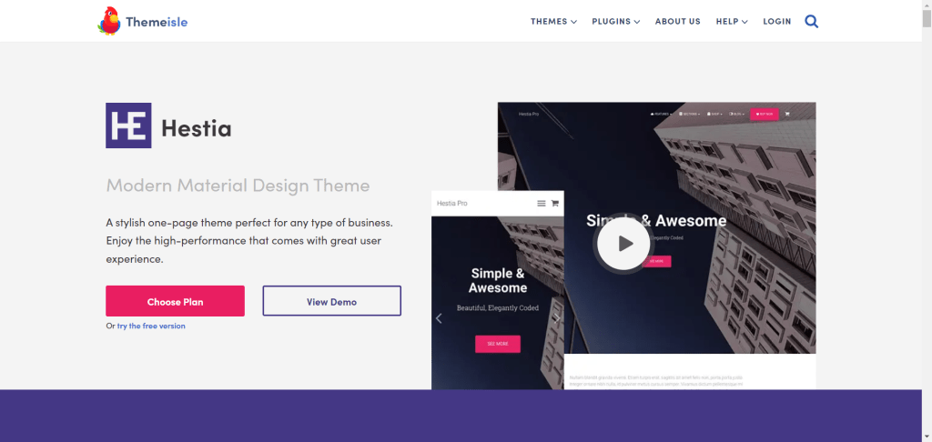 Hestia WordPress 主题