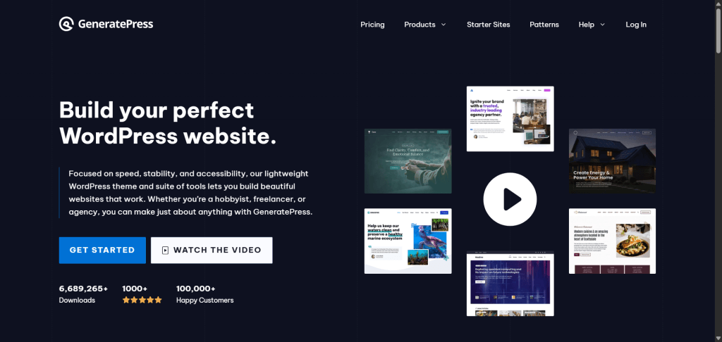 GeneratePress 主题网站首页