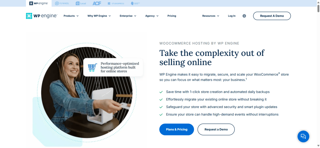 WP Engine WooCommerce 落地页