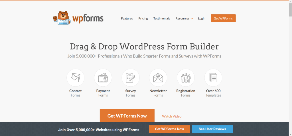 WPForms 网站
