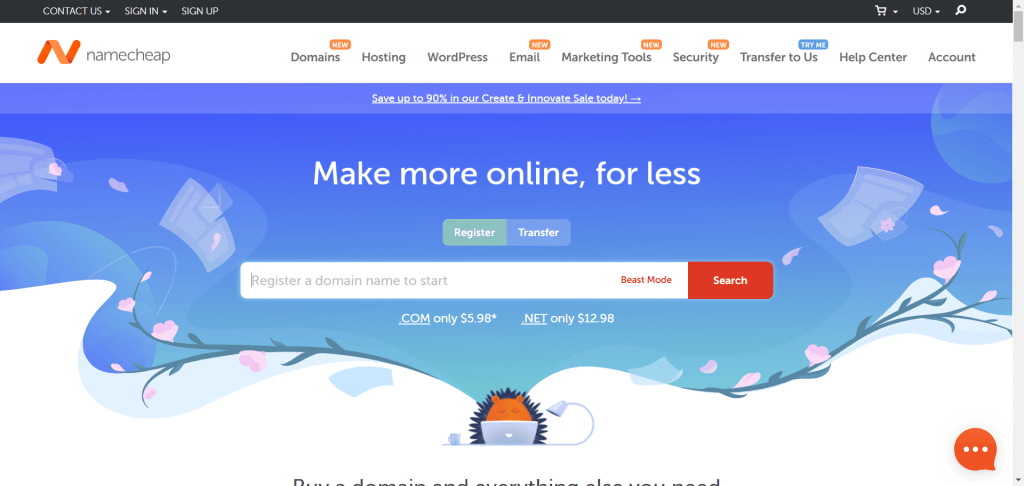 Namecheap 网站主机服务