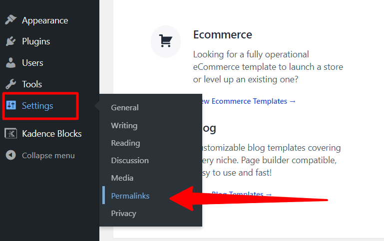 WordPress 后台的固定链接设置菜单