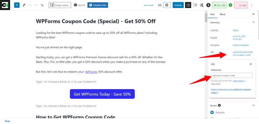 在 WordPress 中更改单篇文章 URL