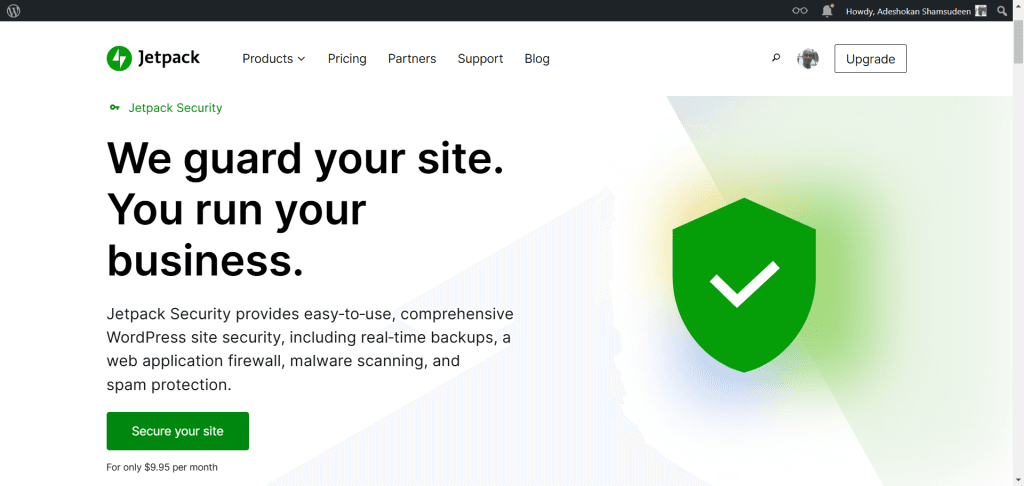 Jetpack Security - 首页