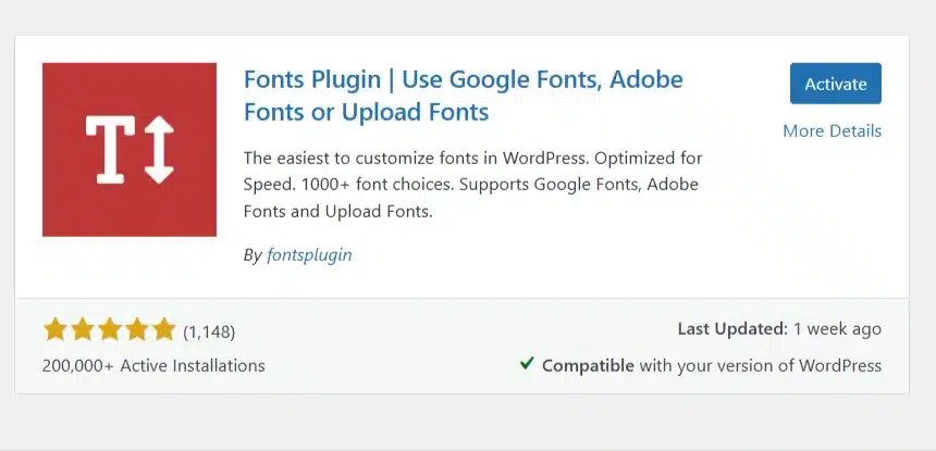 WP 后台中的 Olympus WordPress 插件激活页面,超过 20 万活跃安装