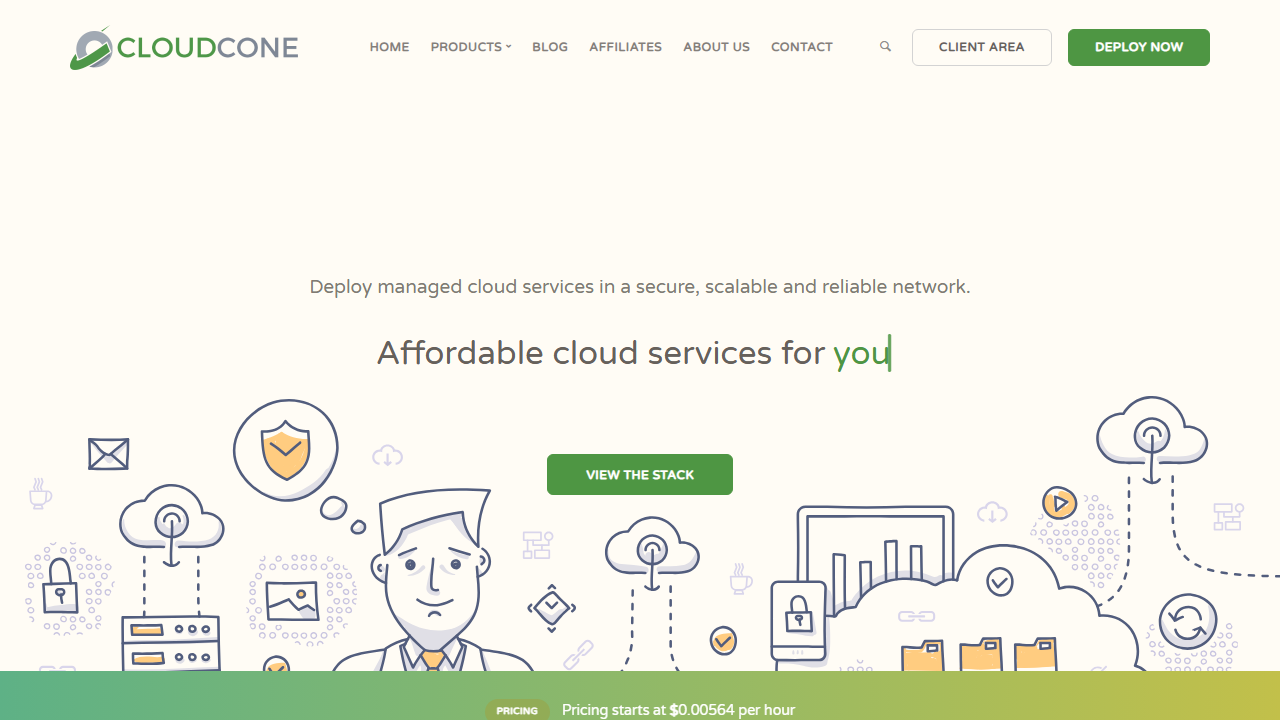 CloudCone 官网首页截图
