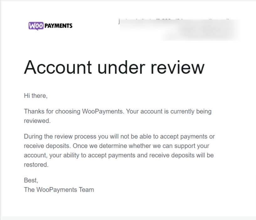 WooPayments 账户审核中