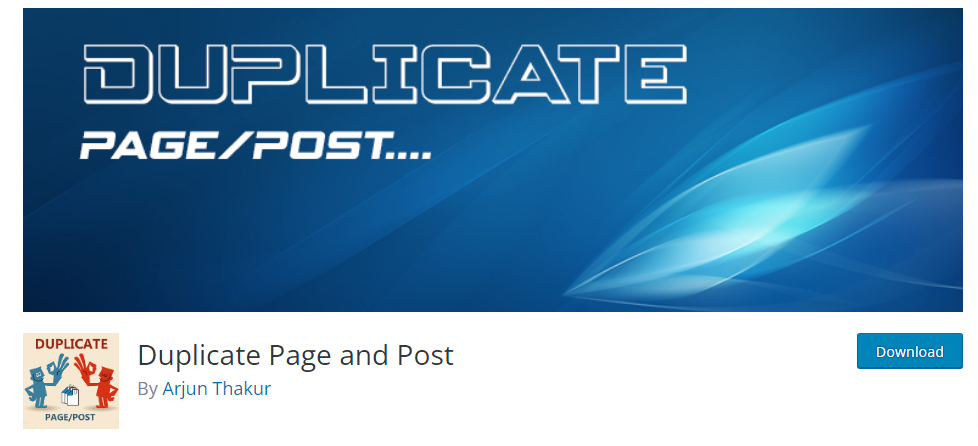 Duplicate Page/Post 插件