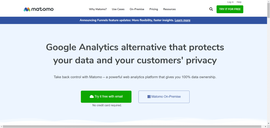 Matomo Analytics 网站首页