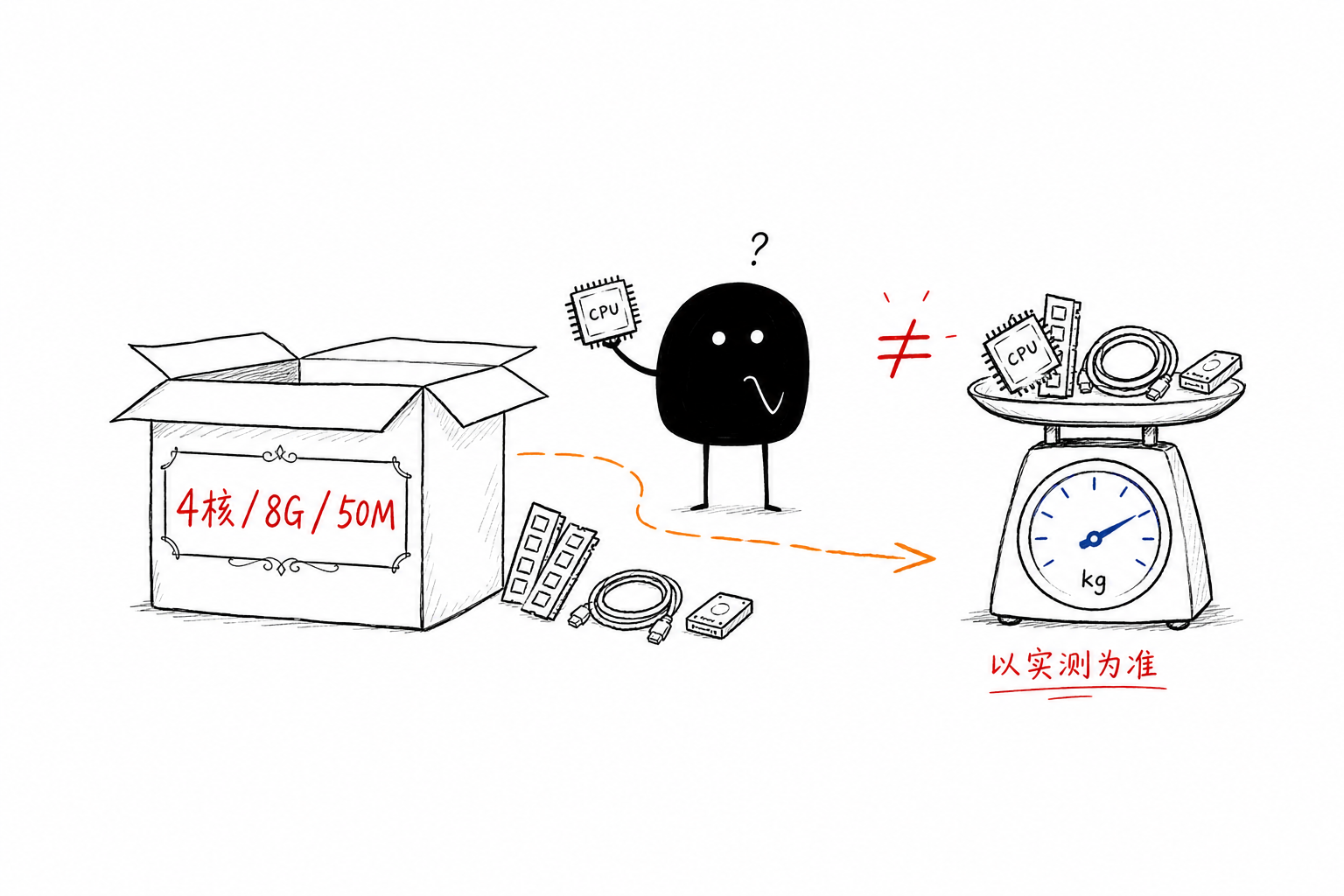 规格纸箱开箱过数:贴上豪华标签,货还得实测过秤