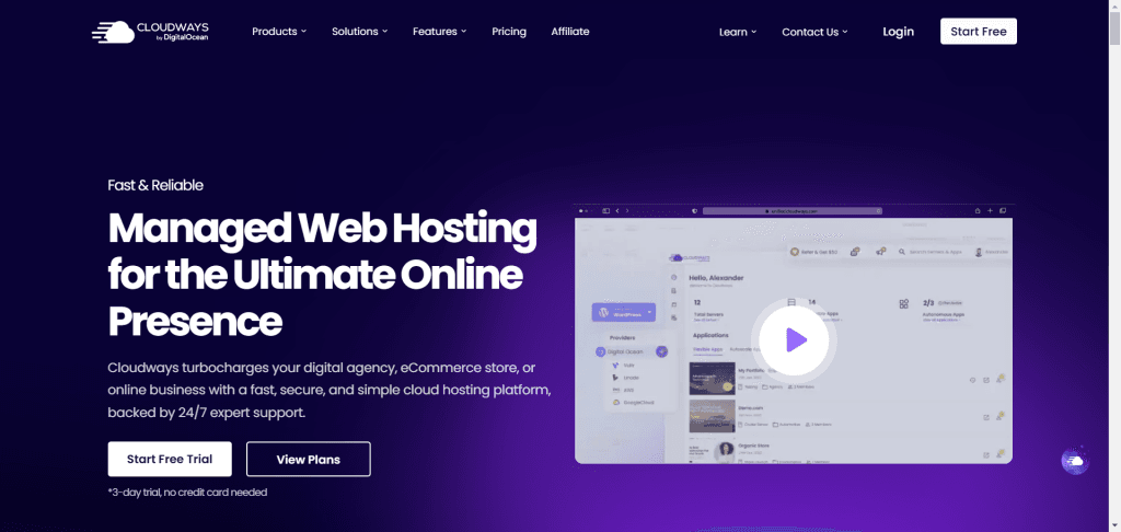 Cloudways 托管 - 首页