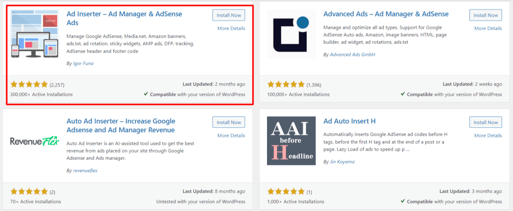 WordPress 插件列表