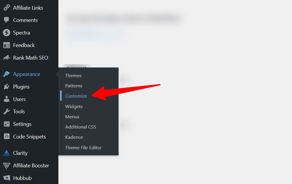 WordPress 后台侧边栏菜单列表