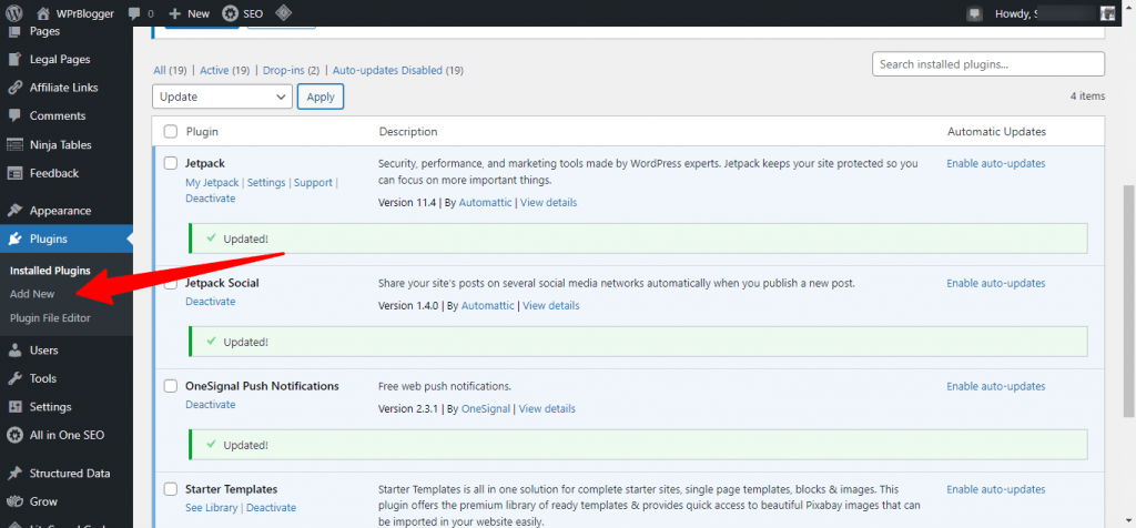 WordPress 后台菜单