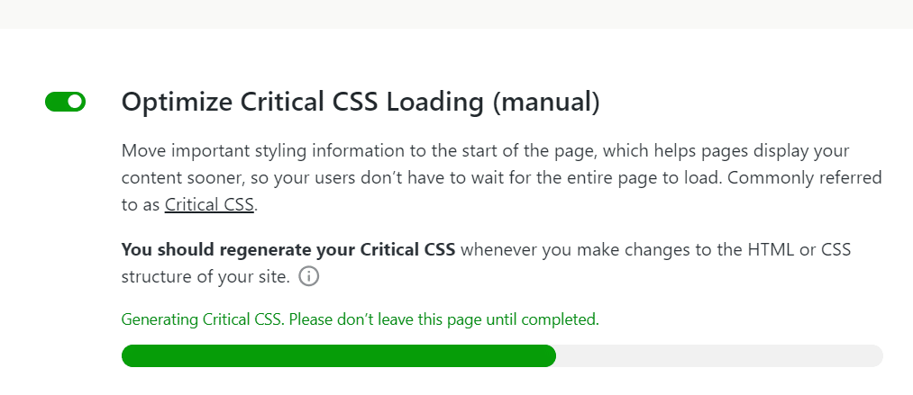Jetpack Boost 自动生成关键 CSS 文件