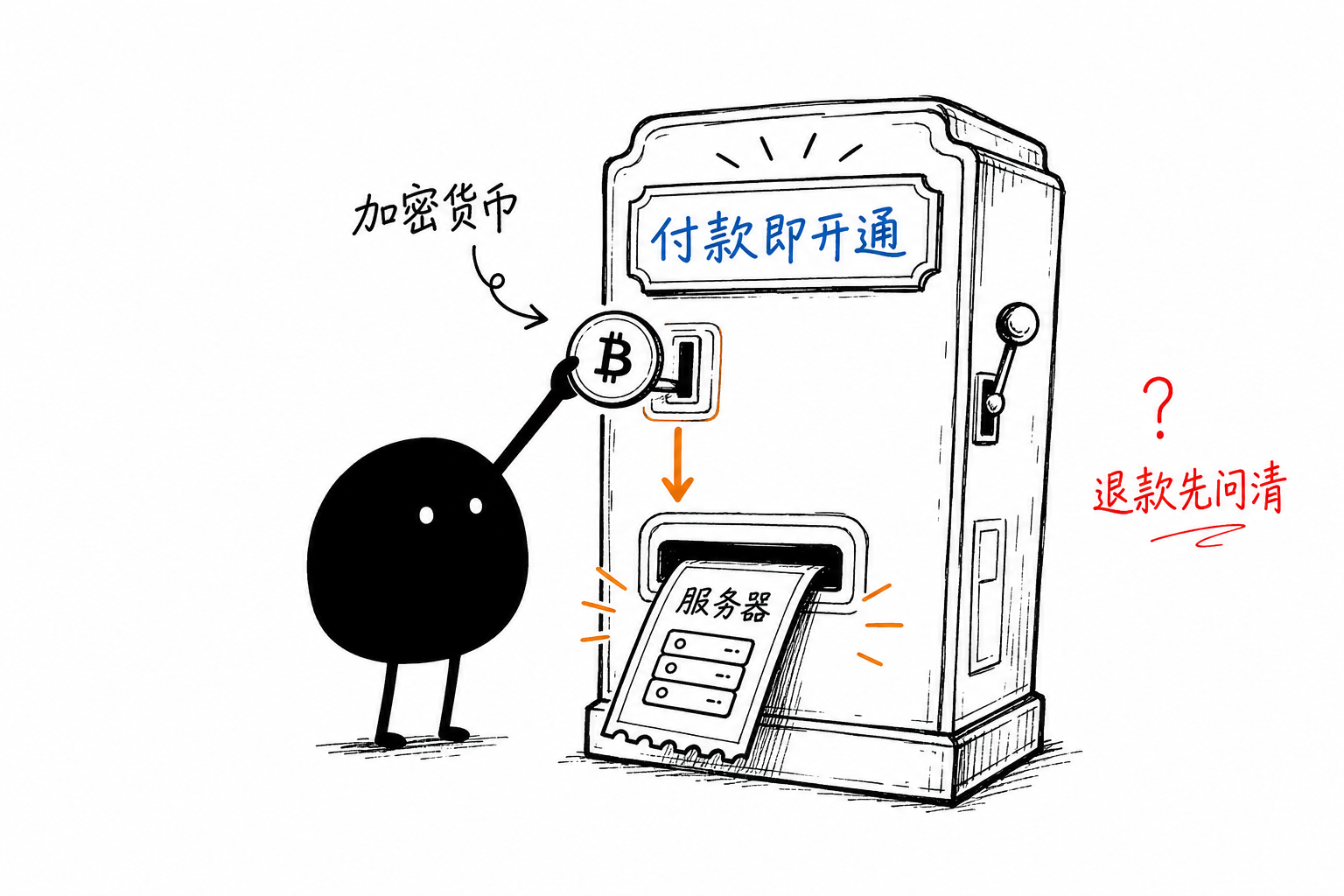 加密货币付款·退款先问清
