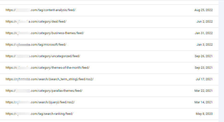 Search Console 重复 URL 页面