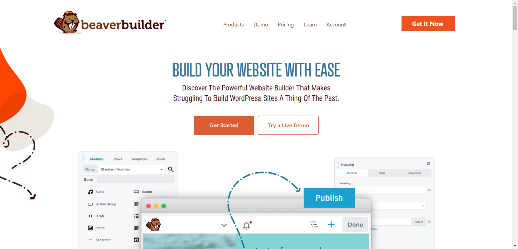Beaver Builder WordPress 落地页创建器