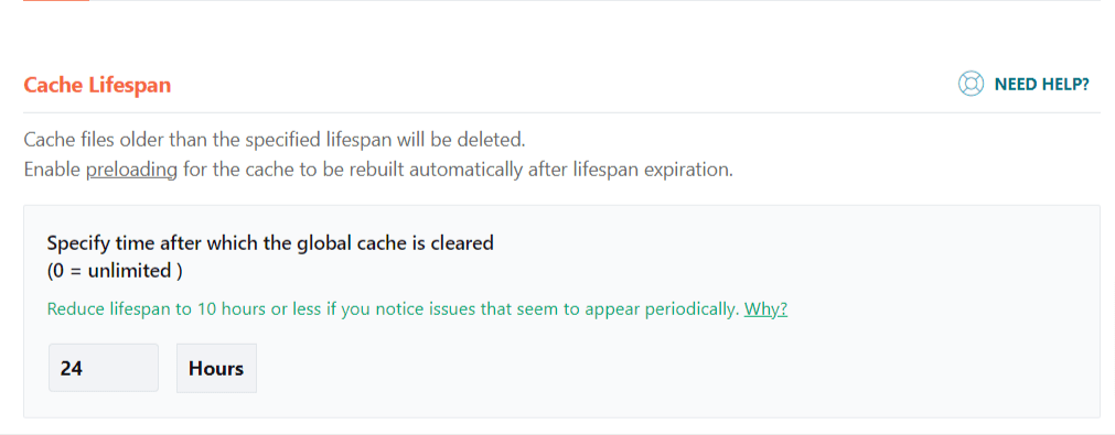 WP Rocket 缓存生命周期设置